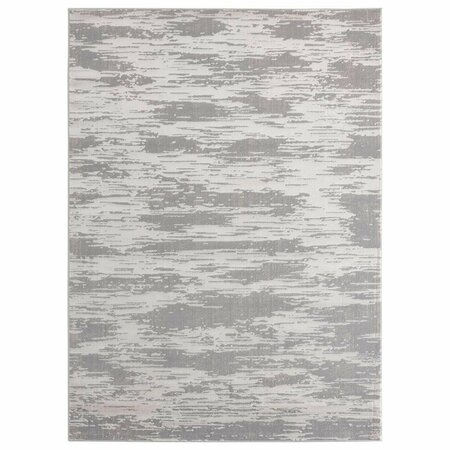 UNITED WEAVERS OF AMERICA Cascades Salish Silver Area Rectangle Rug, 7 ft. 10 in. x 10 ft. 6 in. 2601 10971 912